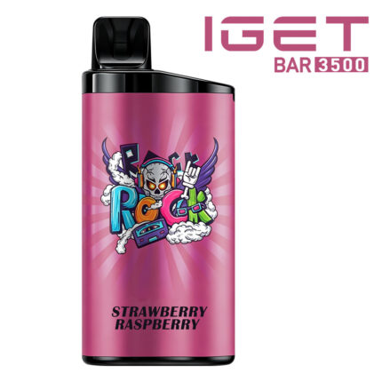 IGET Bar 3500 Puffs - Strawberry Raspberry